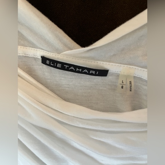Elie Tahari Draped Twisted Neckline Tank --Softest! - Picture 9 of 11